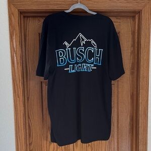 Black Busch light Graphic Tee - Men's Casual Shirt